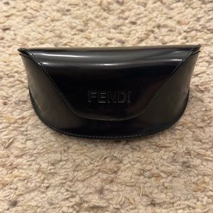 Black Spacious Fendi Sunglass Case